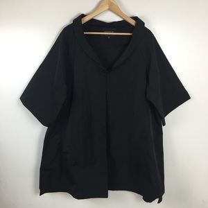 Lafayette 148 New York Black Rain Jacket XL